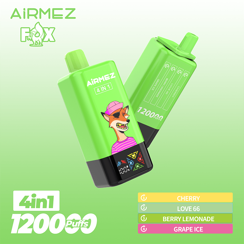 EU Warehouse Airmez FOX 4 IN 1 120k Puffs Disposable Vape Wholesale Vapz Vape Wholesale EU Warehouse Airmez FOX 4 IN 1 120k Puffs Disposable Vape Wholesale Vapz Vape Wholesale