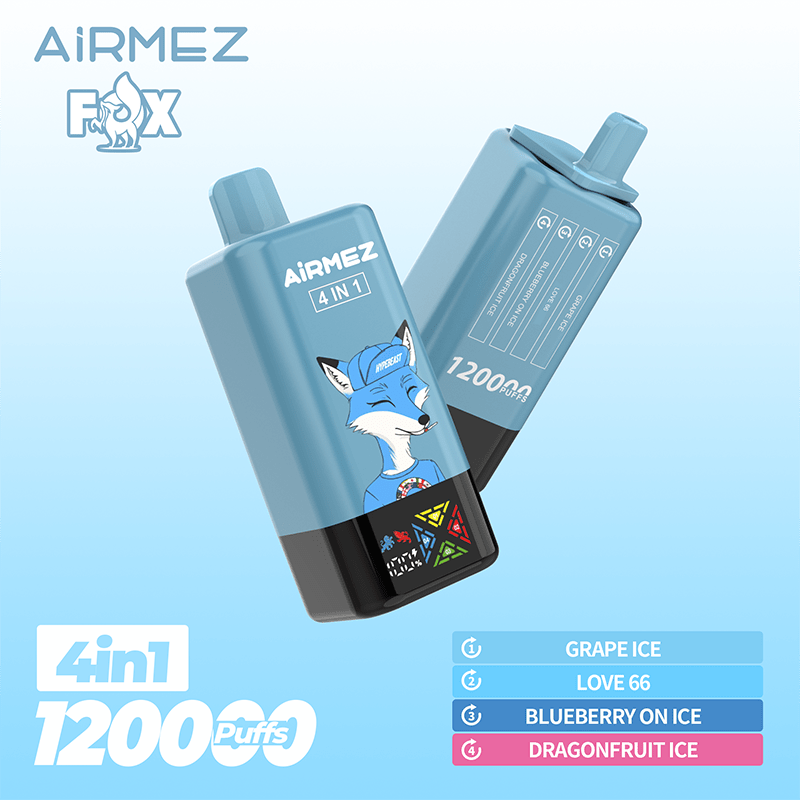 EU Warehouse Airmez FOX 4 IN 1 120k Puffs Disposable Vape Wholesale Vapz Vape Wholesale EU Warehouse Airmez FOX 4 IN 1 120k Puffs Disposable Vape Wholesale Vapz Vape Wholesale