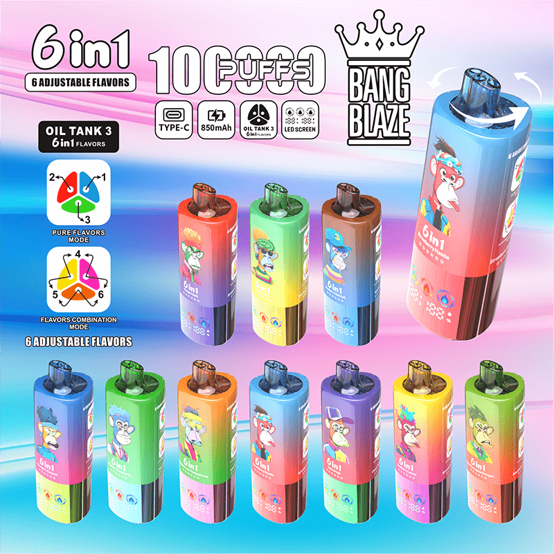EU Warehouse BANG BLAZE 6 IN 1 100k Puffs Disposable Vape Wholesale Vapz Vape Wholesale EU Warehouse BANG BLAZE 6 IN 1 100k Puffs Disposable Vape Wholesale Vapz Vape Wholesale