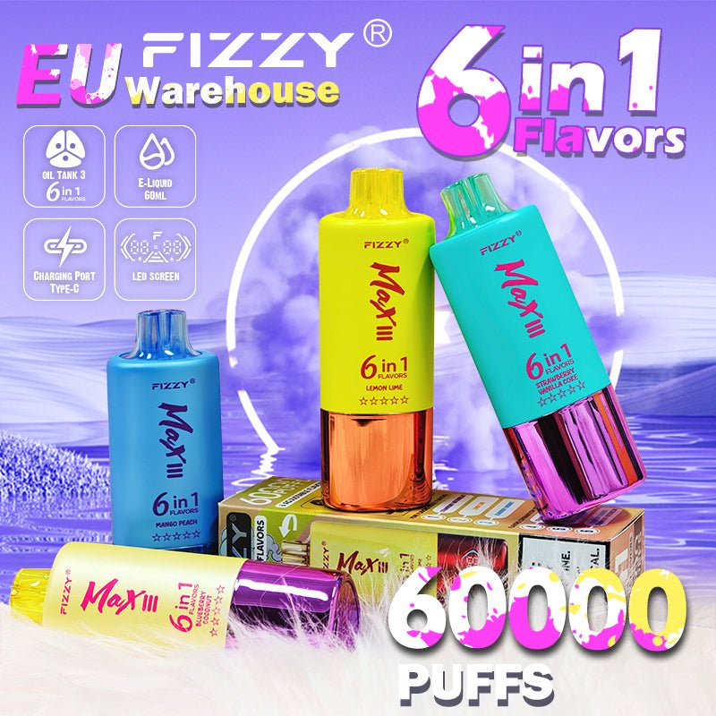 EU Warehouse FIZZY 6IN1 60000 Puffs Disposable Vape Wholesale - [VapzVape]