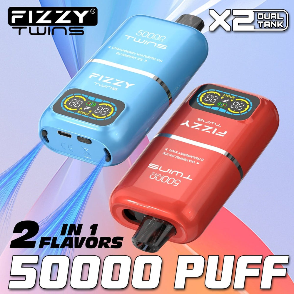 EU Warehouse FIZZY TWINS 50000 Puffs Disposable Vape Wholesale - Vapz Vape Wholesale