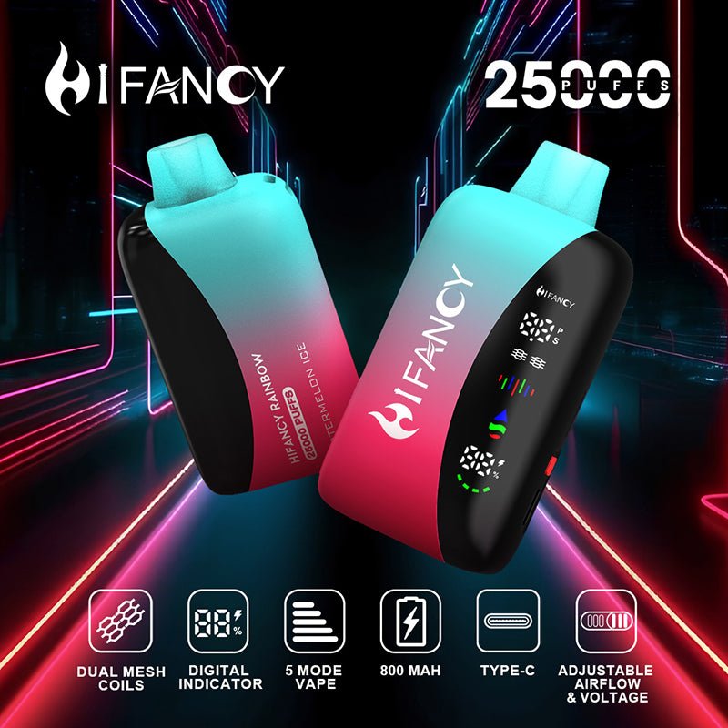 EU Warehouse HIFANCY RAINBOW 25000 Puffs Disposable Vape Wholesale - Vapz Vape Wholesale