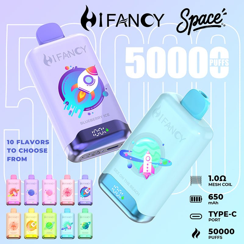 EU Warehouse HIFANCY SPACE 50000 Puffs Disposable Vape Wholesale - [VapzVape]
