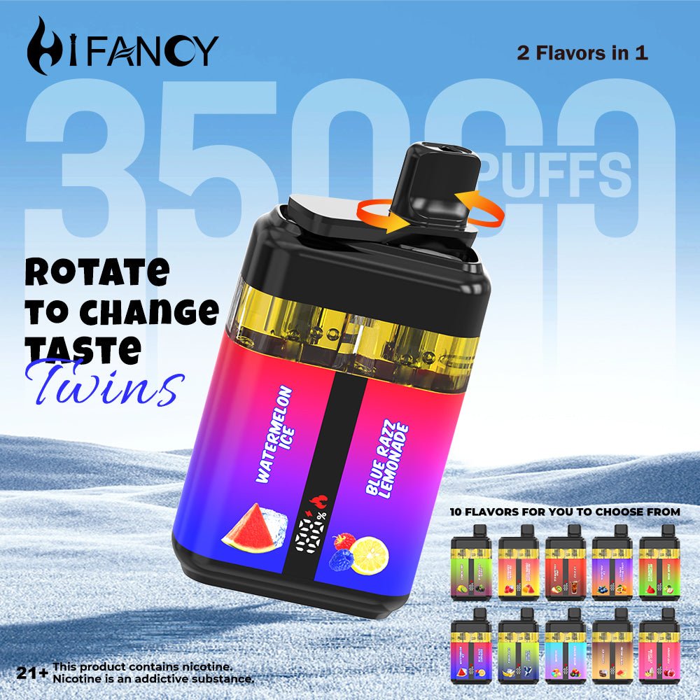 EU Warehouse HIFANCY TWINS 35000 Puffs Disposable Vape Wholesale Vapz Vape Wholesale EU Warehouse HIFANCY TWINS 35000 Puffs Disposable Vape Wholesale Vapz Vape Wholesale