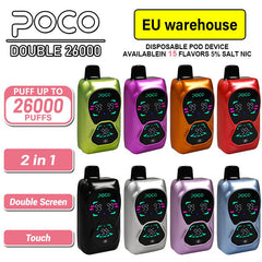 EU Warehouse POCO DOUBLE 26000 Puffs Disposable Vape Wholesale - Vapz Vape Wholesale