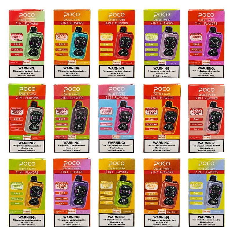 EU Warehouse POCO DOUBLE 26000 Puffs Disposable Vape Wholesale - Vapz Vape Wholesale
