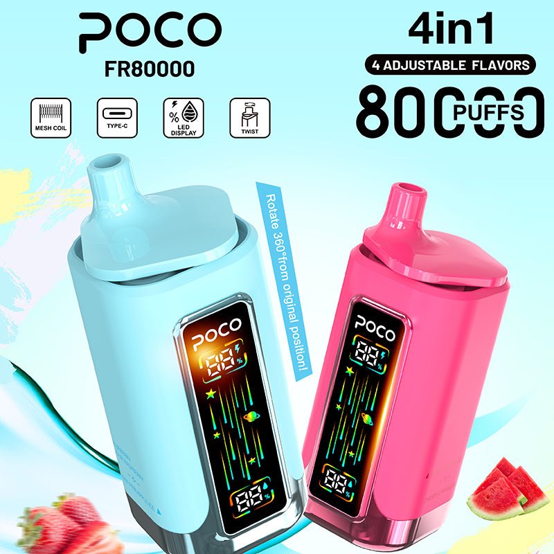 EU Warehouse POCO FR 4 in 1 80000 Puffs Disposable Vape Wholesale Vapz Vape Wholesale EU Warehouse POCO FR 4 in 1 80000 Puffs Disposable Vape Wholesale Vapz Vape Wholesale