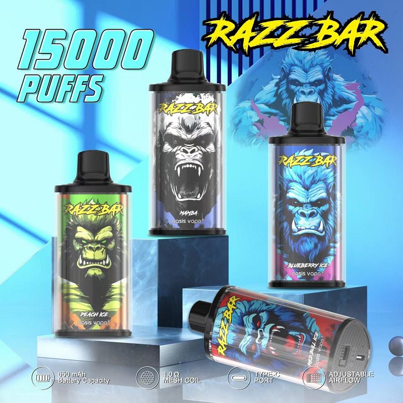 EU Warehouse Razz Bar 15000 Puffs 28ml Disposable Vape Wholesale - Vapz Vape Wholesale