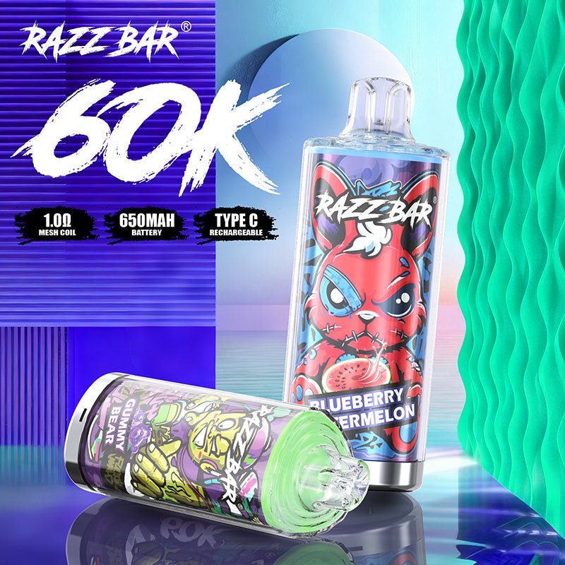 EU Warehouse Razz Bar 60000 puffs Disposable Vape Wholesale - Vapz Vape Wholesale