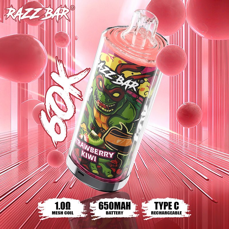 EU Warehouse Razz Bar 60000 puffs Disposable Vape Wholesale - Vapz Vape Wholesale