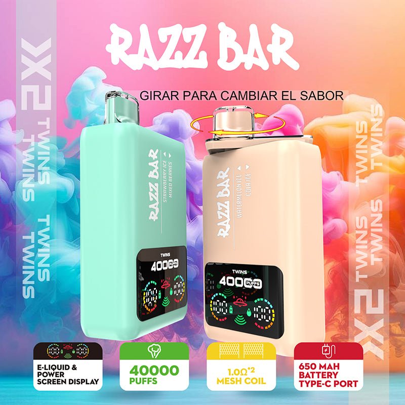 EU Warehouse Razz Bar Twis 40000 Puffs Disposable Vape Wholesale - Vapz Vape Wholesale