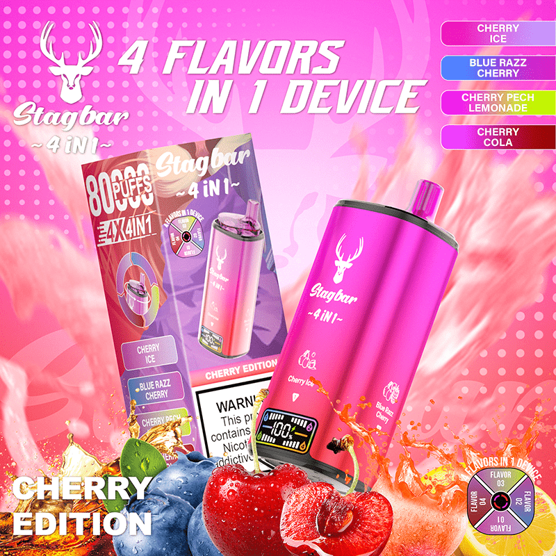 EU Warehouse Stagbar 4IN1 80000 Puffs Disposable Vape Wholesale - [VapzVape]