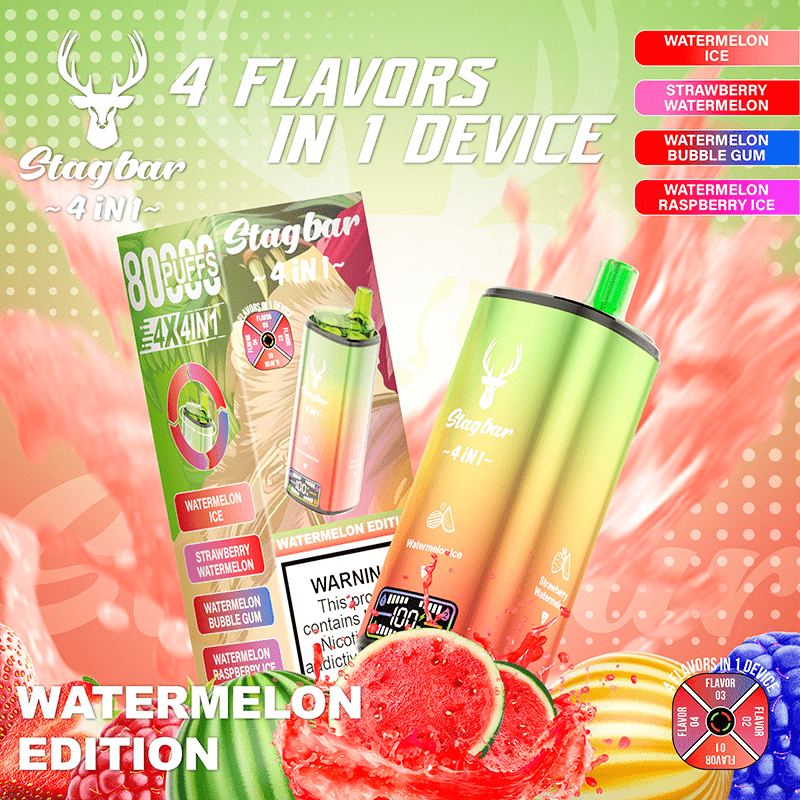 EU Warehouse Stagbar 4IN1 80000 Puffs Disposable Vape Wholesale - [VapzVape]