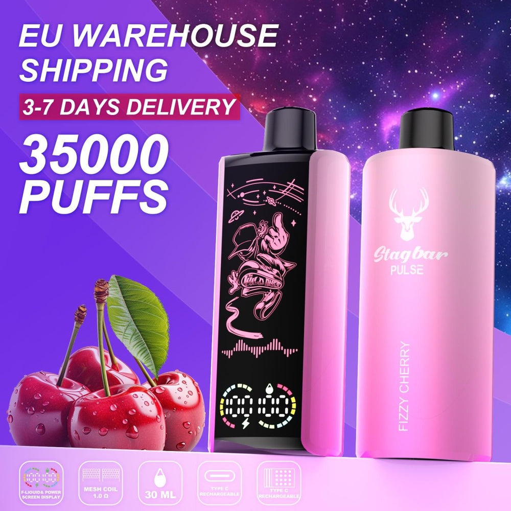 EU Warehouse Stagbar Pulse 35000 Puffs Disposable Vape Wholesale Vapz Vape Wholesale EU Warehouse Stagbar Pulse 35000 Puffs Disposable Vape Wholesale Vapz Vape Wholesale