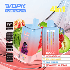 EU Warehouse VOPK FOUR FLAVORS 80000 Puffs Disposable Vape Wholesale - Vapz Vape Wholesale