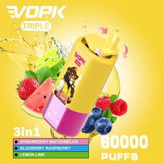 EU Warehouse VOPK Triple 3in1 60000 Puffs Disposable Vape Wholesale - Vapz Vape Wholesale