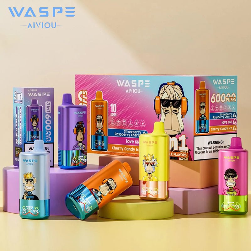EU Warehouse WASPE 3IN1 60000 Puffs Disposable Vape Wholesale - [VapzVape]