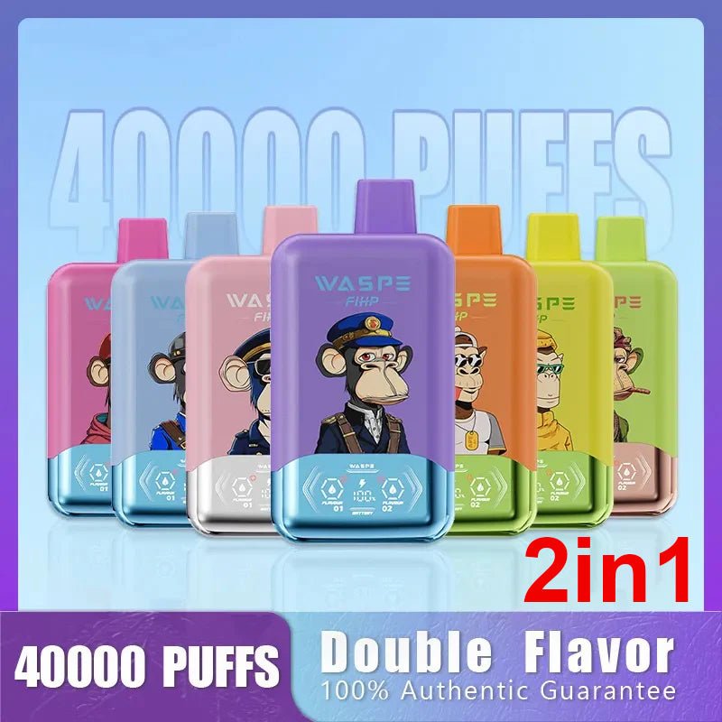 EU Warehouse WASPE Fihp 2 in 1 40000 Puffs Disposable Vape Wholesale - [VapzVape]