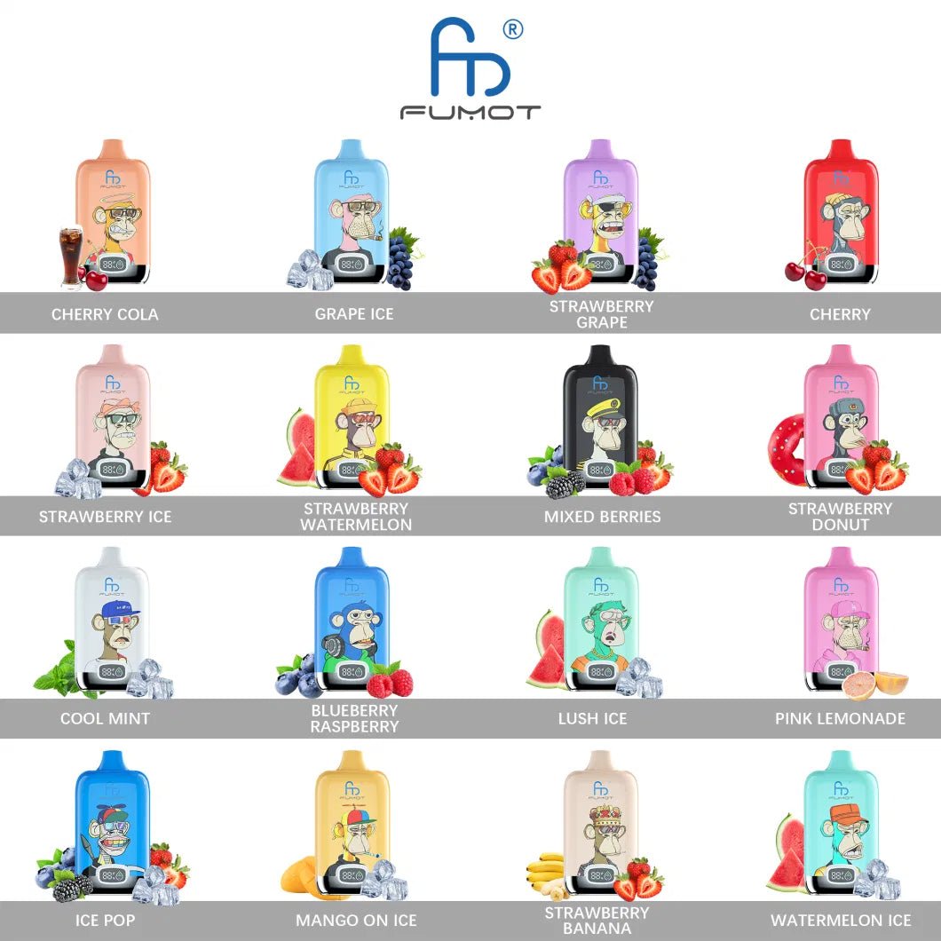 Fumot RandM Digtal box 12000  Puffs Disposable Vape Wholesale - Vapz Vape Wholesale
