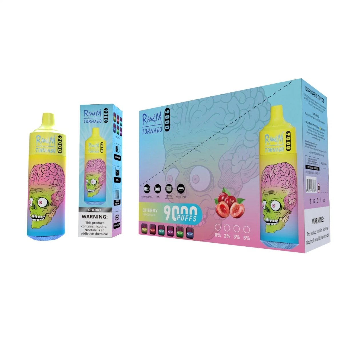Fumot RandM Tornado 9000 Puffs Disposable Vape Wholesale - Vapz Vape Wholesale