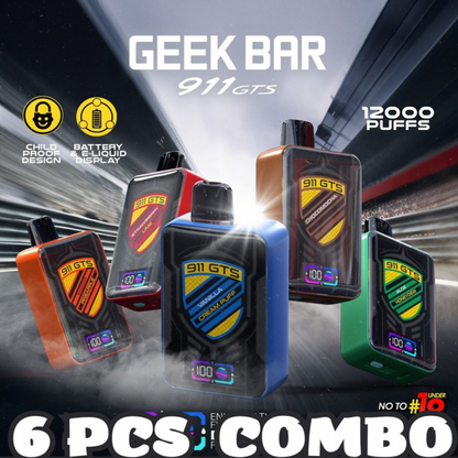 Geek Bar GTS911 12000 Puffs Одноразовые Vape оптом