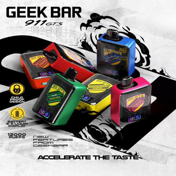 Geek Bar GTS911 12000 Puffs Одноразовые Vape оптом