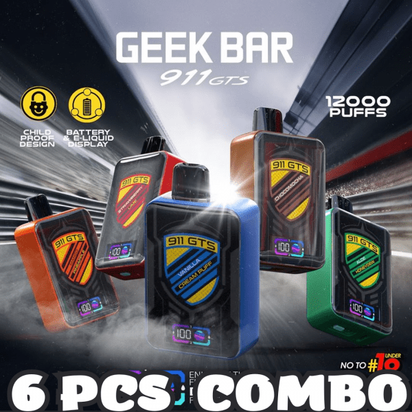 Geek Bar GTS911 12000 Puffs Disposable Vape Wholesale - Vapz Vape Wholesale