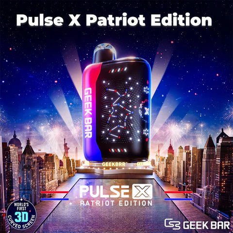 Geek Bar Pulse X Patriot Edition 25000 Puffs Disposable Vape Wholesale - Vapz Vape Wholesale