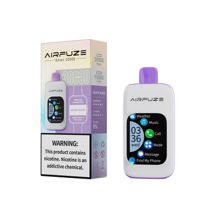 Airfuze 30000 Puffs Bluetooth Touch Screen Disposable Vape Wholesale