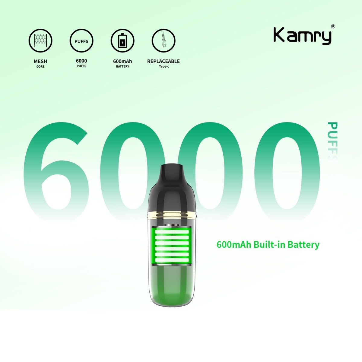 Kamry Akula 6000 Puffs Disposable Vape Wholesale - Vapz Vape Wholesale