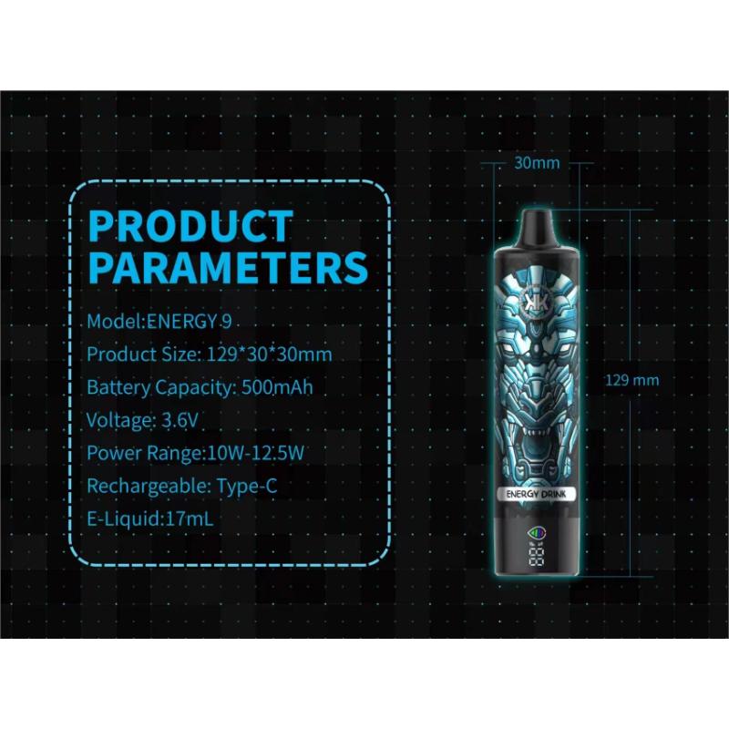 KK ENERGY9 ENERGY DRINK 12000 Puffs Disposable Vape Wholesale - [VapzVape]