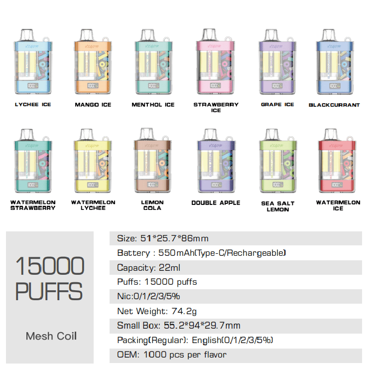 LAVIE VIGOR 15000 Puffs Disposable Vape Wholesale - [VapzVape]