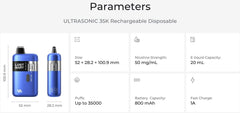 Lost Mary Ultrasonic 35000 Puffs Disposable Vape Wholesale - Vapz Vape Wholesale