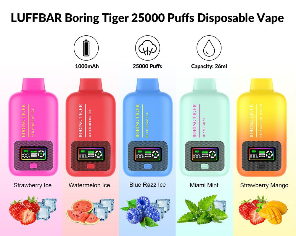 LUFFBAR Boring Tiger 25000 Puffs Disposable Vape Wholesale - [VapzVape]