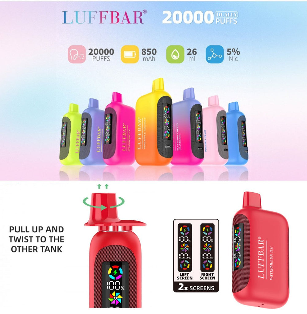 LUFFBAR Dually 20000 Puffs Disposable Vape Wholesale - [VapzVape]