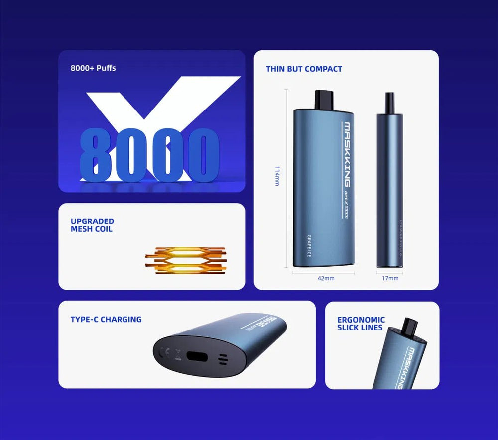 Maskking Apex 8000Puffs Disposable Vape Wholesale Vapz Vape Wholesale Maskking Apex 8000Puffs Disposable Vape Wholesale Vapz Vape Wholesale