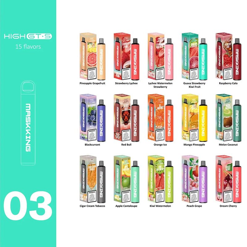 Eu Warehouse MASKKING HIGH GTS 2500 Puffs Disposable Vape Wholesale Vapz Vape Wholesale Eu Warehouse MASKKING HIGH GTS 2500 Puffs Disposable Vape Wholesale Vapz Vape Wholesale