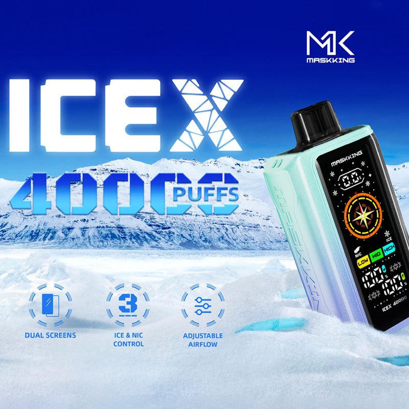 MASKKING ICEX 40000 Puffs Disposable Vape Wholesale Vapz Vape Wholesale MASKKING ICEX 40000 Puffs Disposable Vape Wholesale Vapz Vape Wholesale