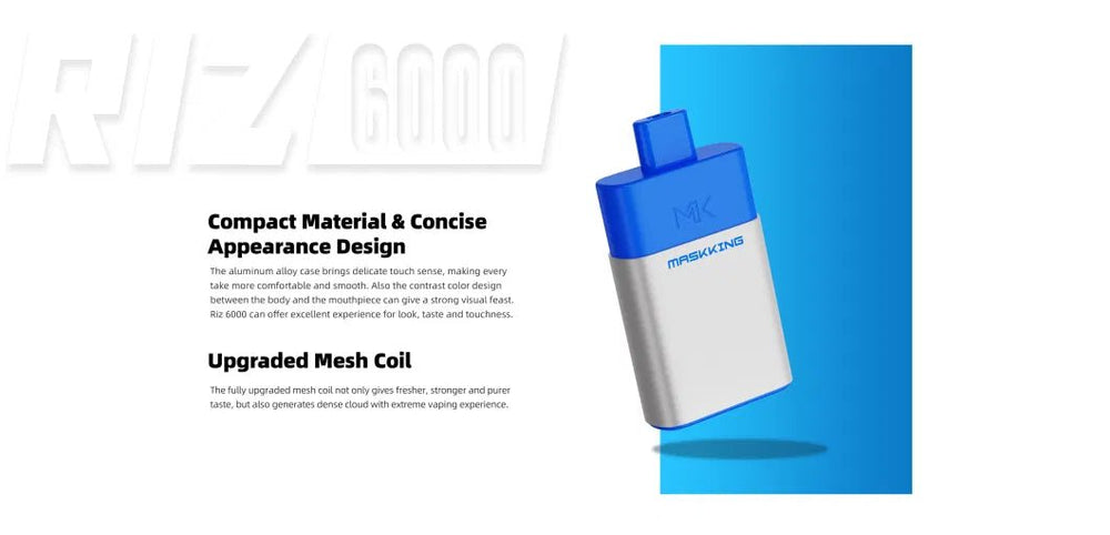 Maskking Riz 6000 Puffs Disposable Vape Wholesale - [VapzVape]
