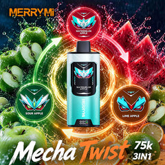 Merrymi Mecha Twist 3IN1 75000 Puffs Disposable Vape Wholesale