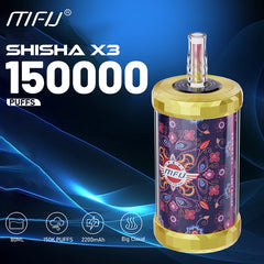 EU Warehouse MFU SHISHA X3 150K Puffs Disposable Vape Wholesale - [VapzVape]