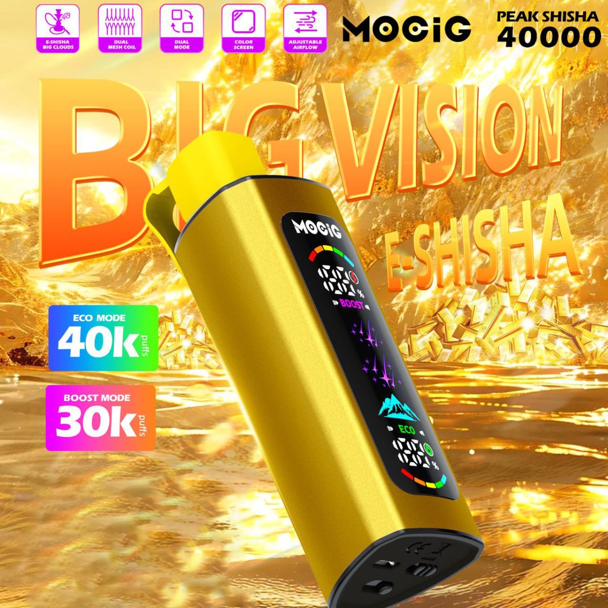 MOCIG PEAK SHIASHA 40000 Puffs Disposable Vape Wholesale - Vapz Vape Wholesale