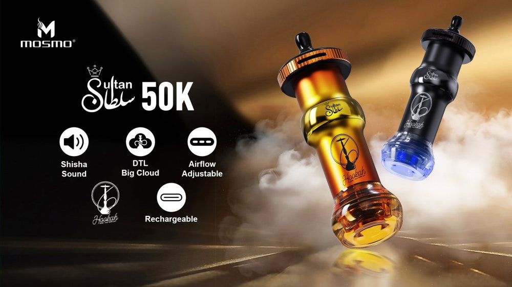 MOSMO Sultan 50000 Puffs Hookah Shape Disposable Vape Wholesale - Vapz Vape Wholesale