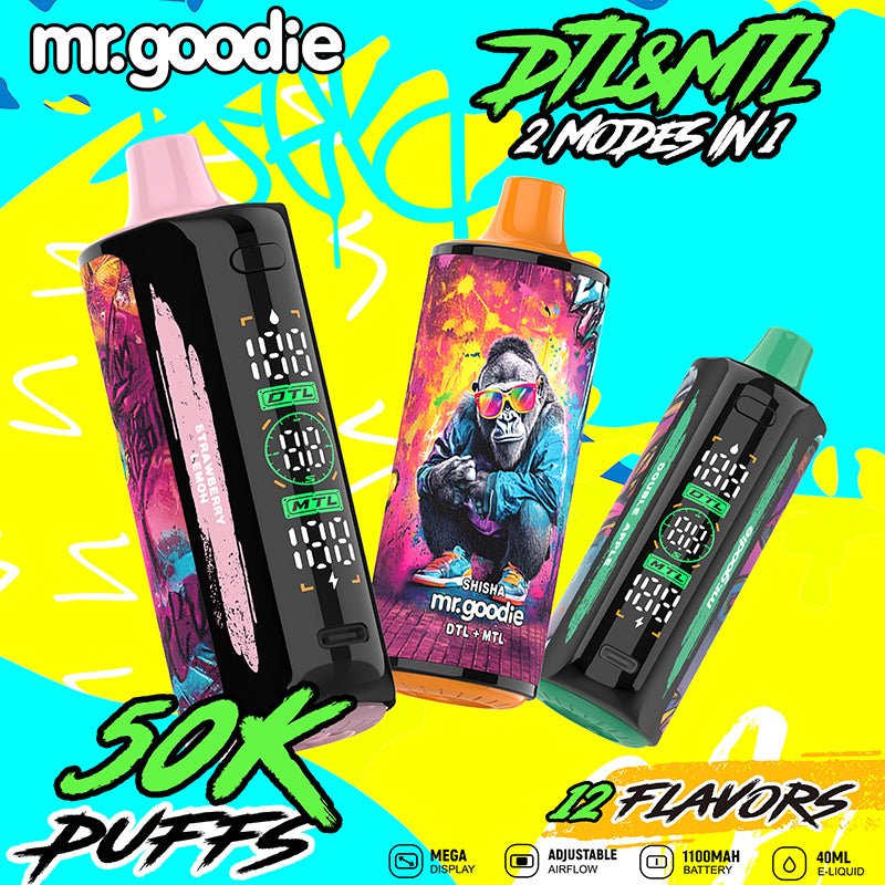 Mr.Goodie MTL DTL 50000 Puffs Disposable Vape Wholesale - [VapzVape]