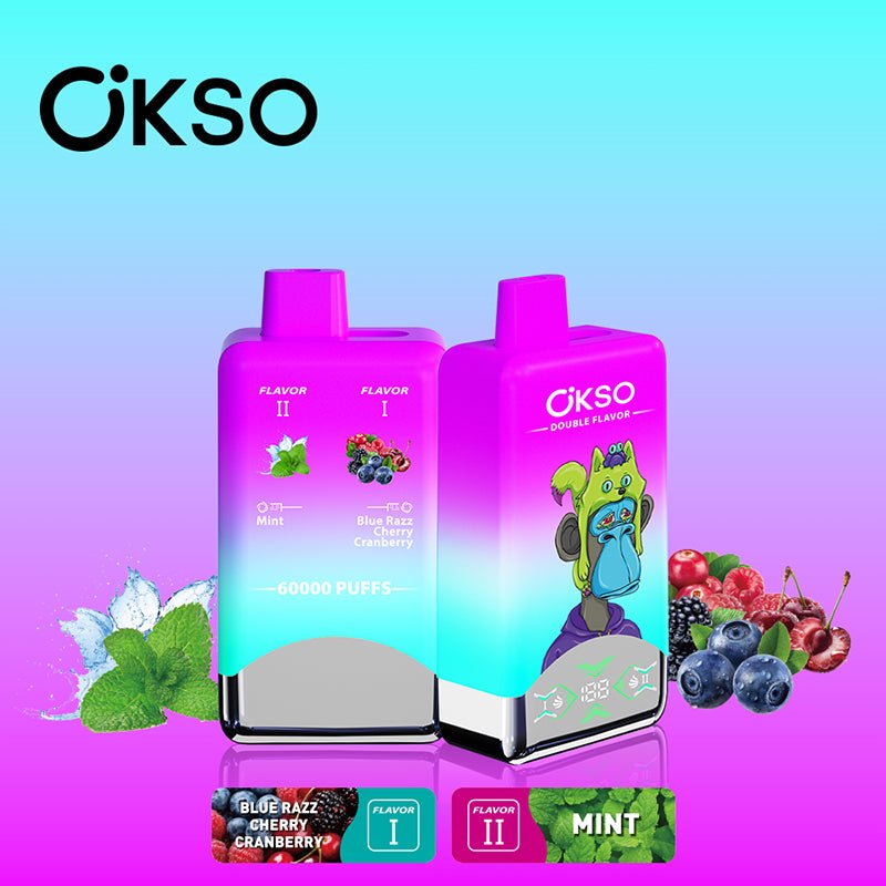 OKSO Double Flavors 60000 Puffs Disposable Vape Wholesale Vapz Vape Wholesale OKSO Double Flavors 60000 Puffs Disposable Vape Wholesale Vapz Vape Wholesale