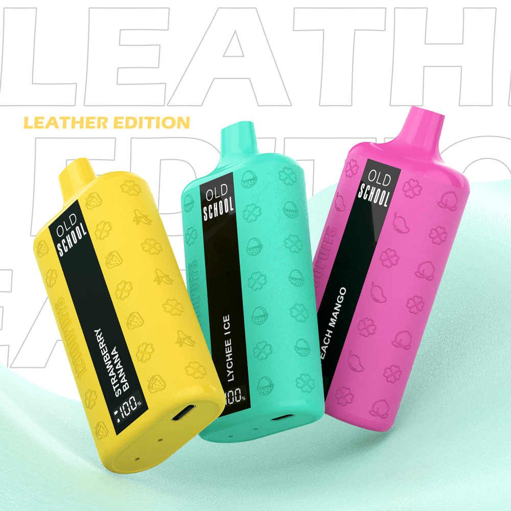 OLD School Leather 12000 Puffs Disposable Vape Wholesale - [VapzVape]