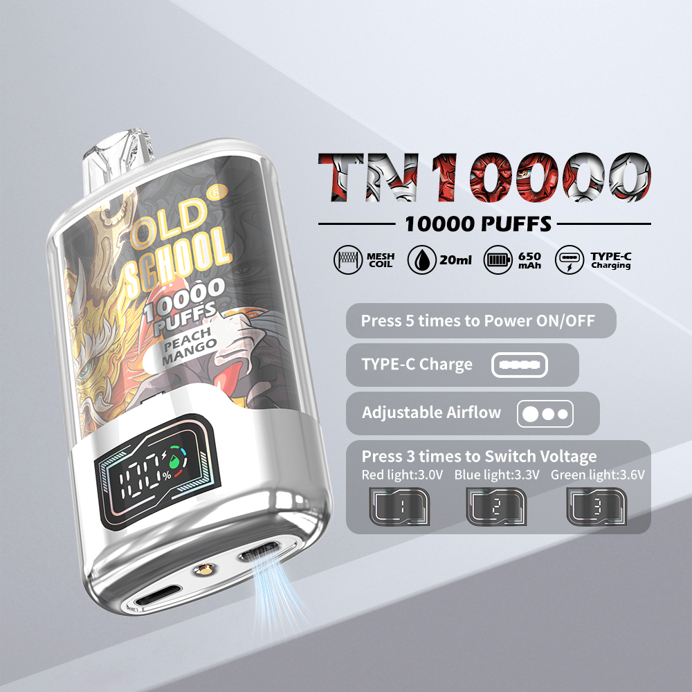 OLD School TN10000 Puffs Disposable Vape Wholesale - [VapzVape]