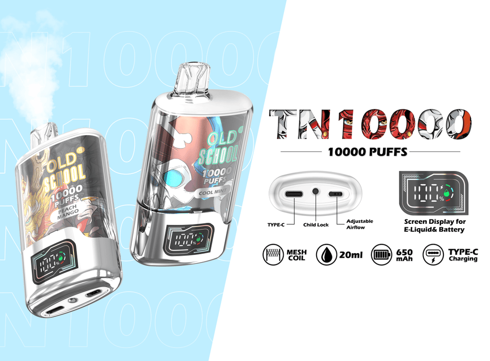OLD School TN10000 Puffs Disposable Vape Wholesale - [VapzVape]