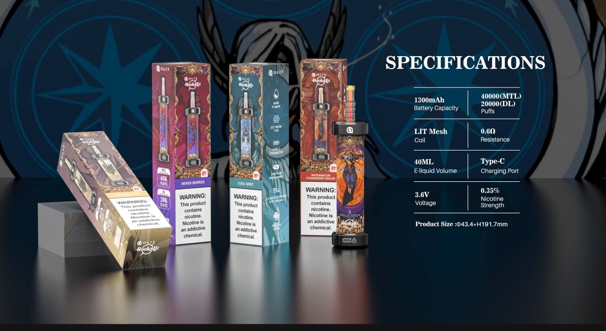 OLIT Hookalit 40000 Puffs Disposable Vape Wholesale - Vapz Vape Wholesale