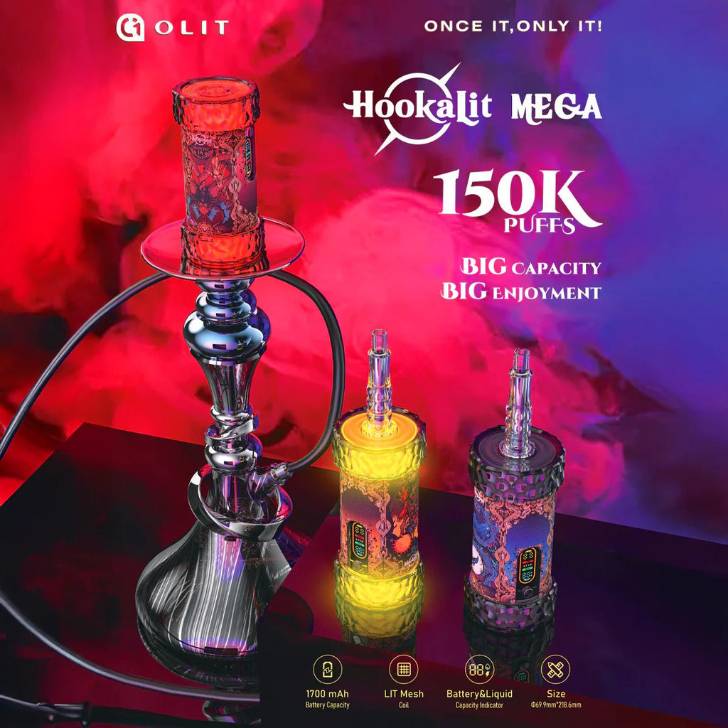 Hookalit Mega Olit 150K Disposable Hookah Head Review: Redefining ...